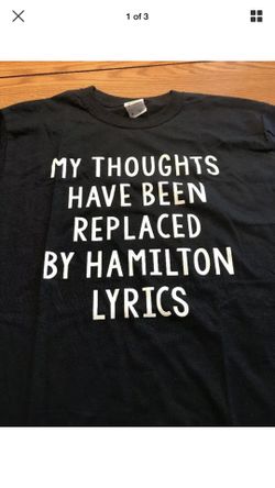 25 shirts Hamilton the Musical mix and match small and medium