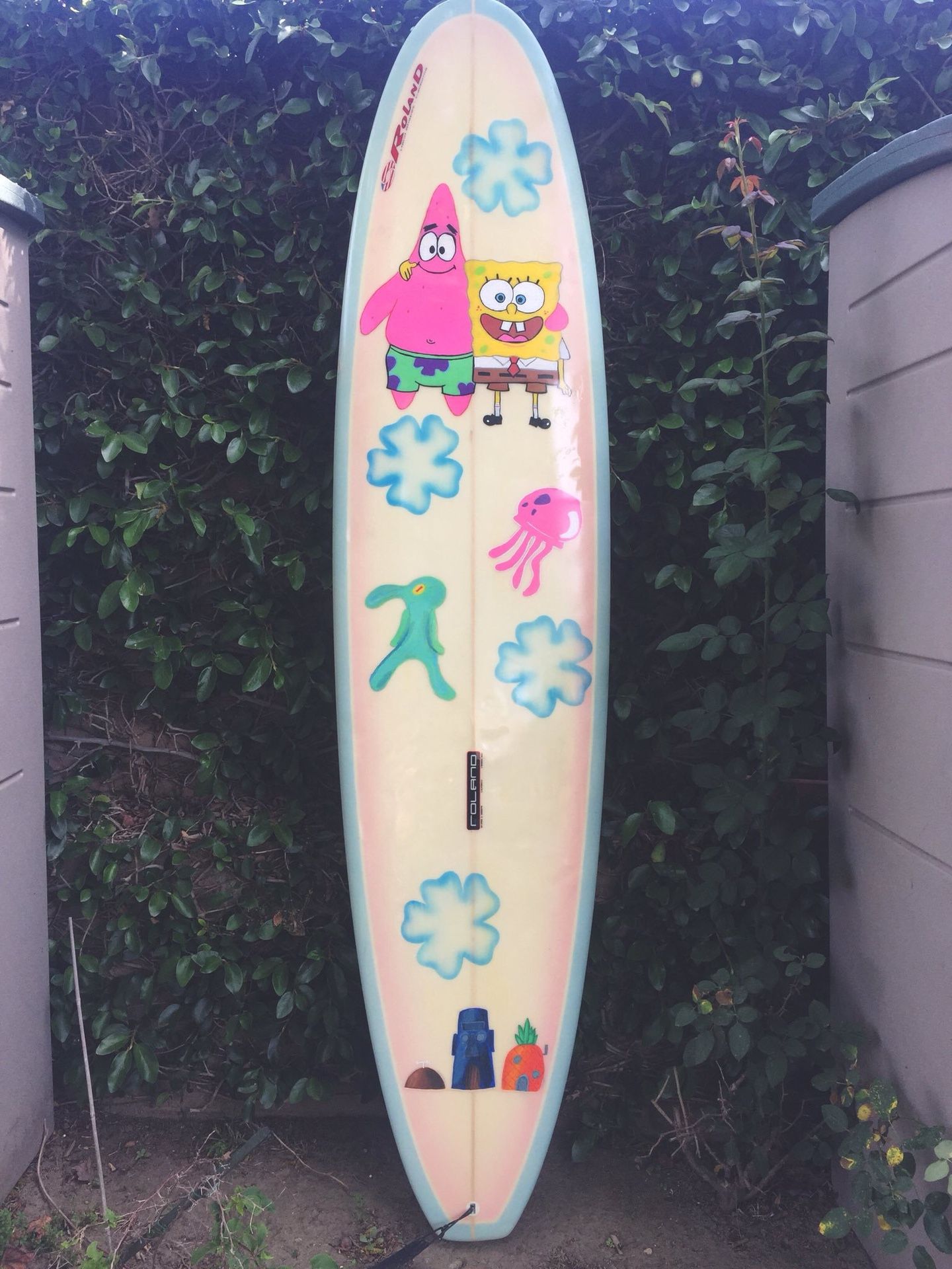 Roland Longboard Surfboard Funboard Spongebob