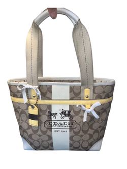 Coach Heritage Stripe Tote