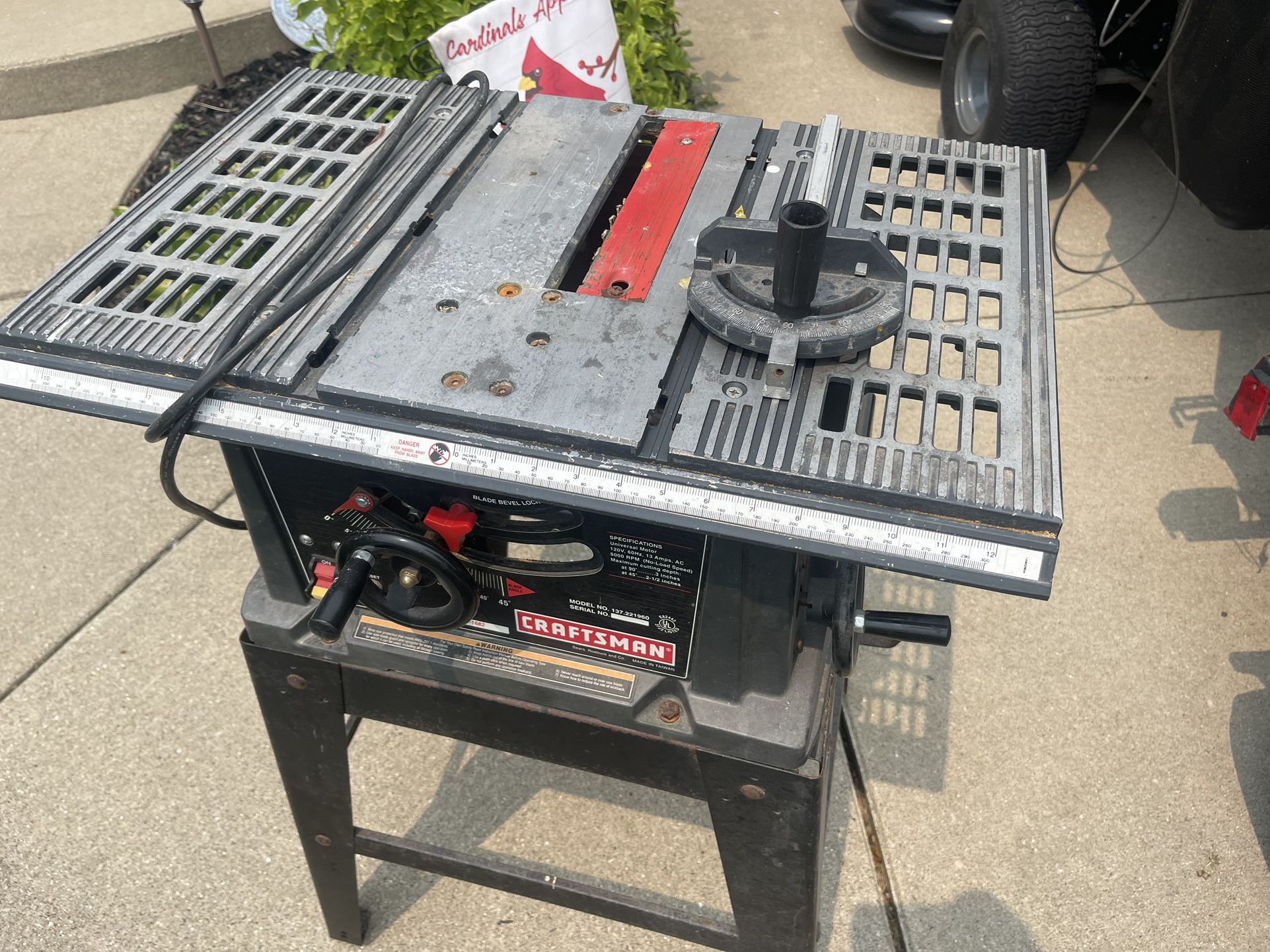 Craftsman 10” Table Saw Needs Work 