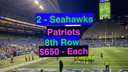 Seahawks Patriots Tickets
