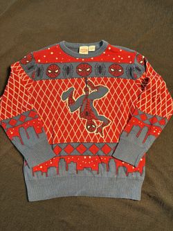 Marvel Spider-Man Sweater Kids Size Medium