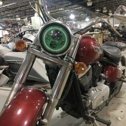 7″ DAYMAKER Kawasaki Vulcan Nomad 800 Green with Green Halo HID LED Light Bulb Headlight Motorcycle