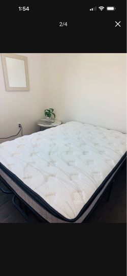 Full size mattress and bed frame set