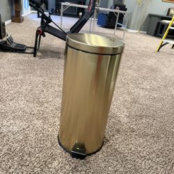 Gold Trash Can 