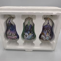 VTG 3 Bradford Edition 2000 Mimi Jobe's Fairyland Porcelain Ornaments 89242