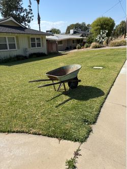Wheelbarrow- Yard Art - Curb Alert