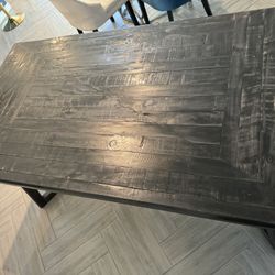 Rustic Gray Dining Table 