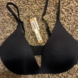 NWT Skims Wireless Form Super Push-up Bra Onyx 32C $60 MSRP