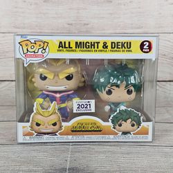 Funko Pop!  My Hero Academia 2-Pack All Might & Deku Funimation W/Protector