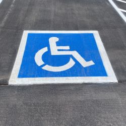 ADA Pavement Striping Sign