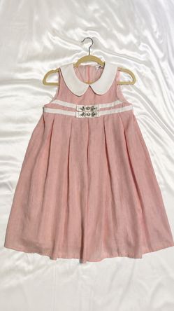 Women’s Pink Peter Pan Collar Dress | US 4-6 | Cute A-Line Dress