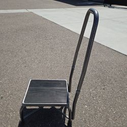 Bariatric step stool with handle