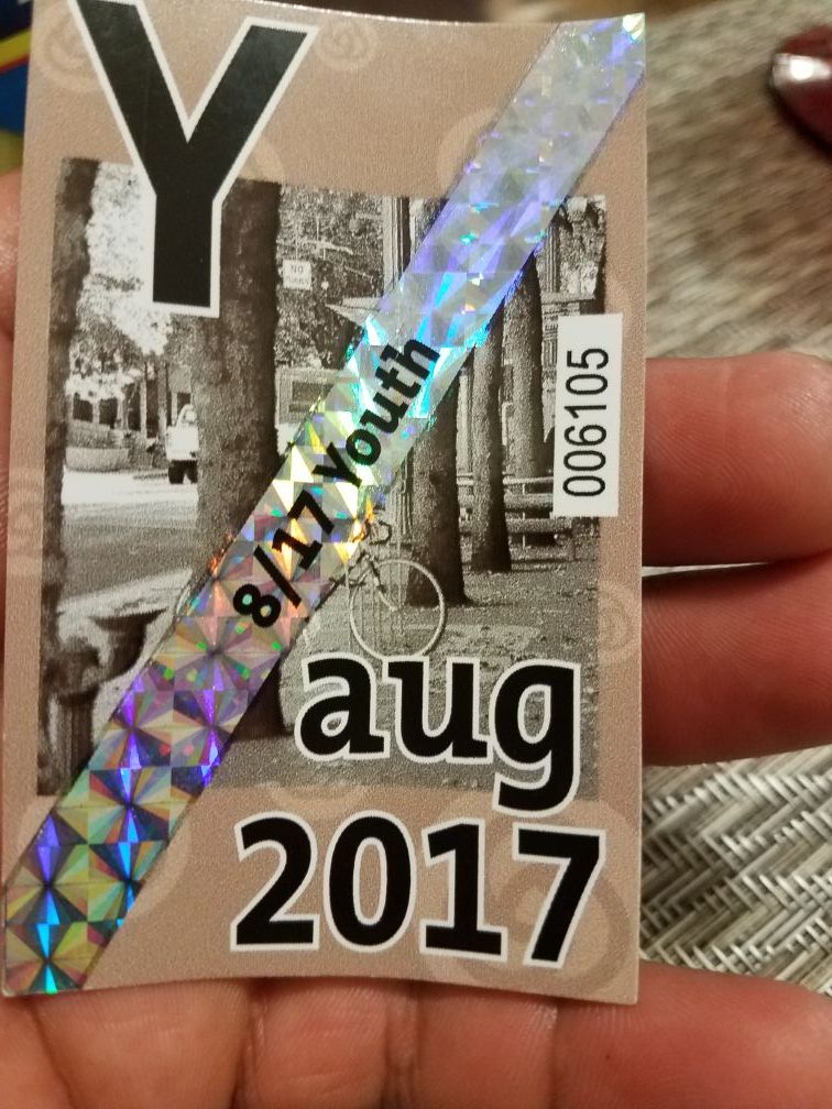 Youth trimet pass for this whole month (August)