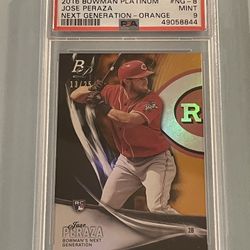2016 Bowman Platinum Next Generation Orange #/25 SP Jose Peraza #NG-8 Rookie