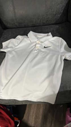 Nike white boy drifit shirt