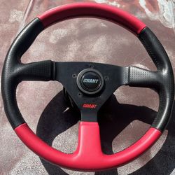 Brand New Grant Red and Black Steering Wheel, Currently has a FORD kit, $110 FIRM(I have $170 in it)