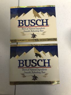 Busch Beer Stickers, Decals