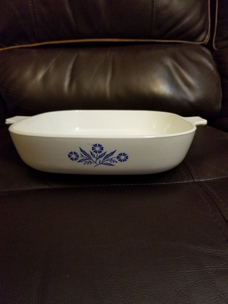 Corning Ware Light Blue Cornflower Square Casserole Dish 9" (No Lid).