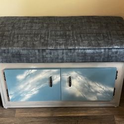 Small Storage Bench with Cushion - Matching Set Available