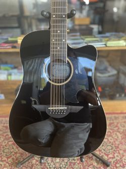 H. Jimenez LGD1-CEBK 12-String Acoustic-Electric Guitar