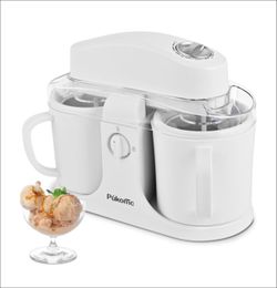 Pukomc Ice Cream Maker Dual Cups