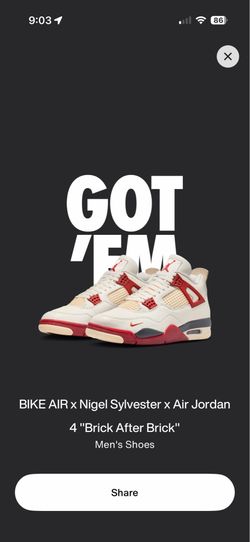 Jordan 4 Brick after Brick
