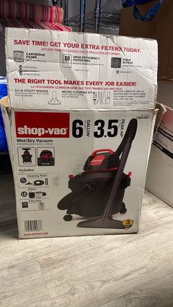 Shop-Vac 6-Gallon 3.5 HP Corded Wet/Dry Shop Vacuum with Accessories Included