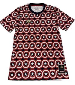 Adidas Captain America USA Marvel Soccer Jersey Mens S-XL New $70 MSRP