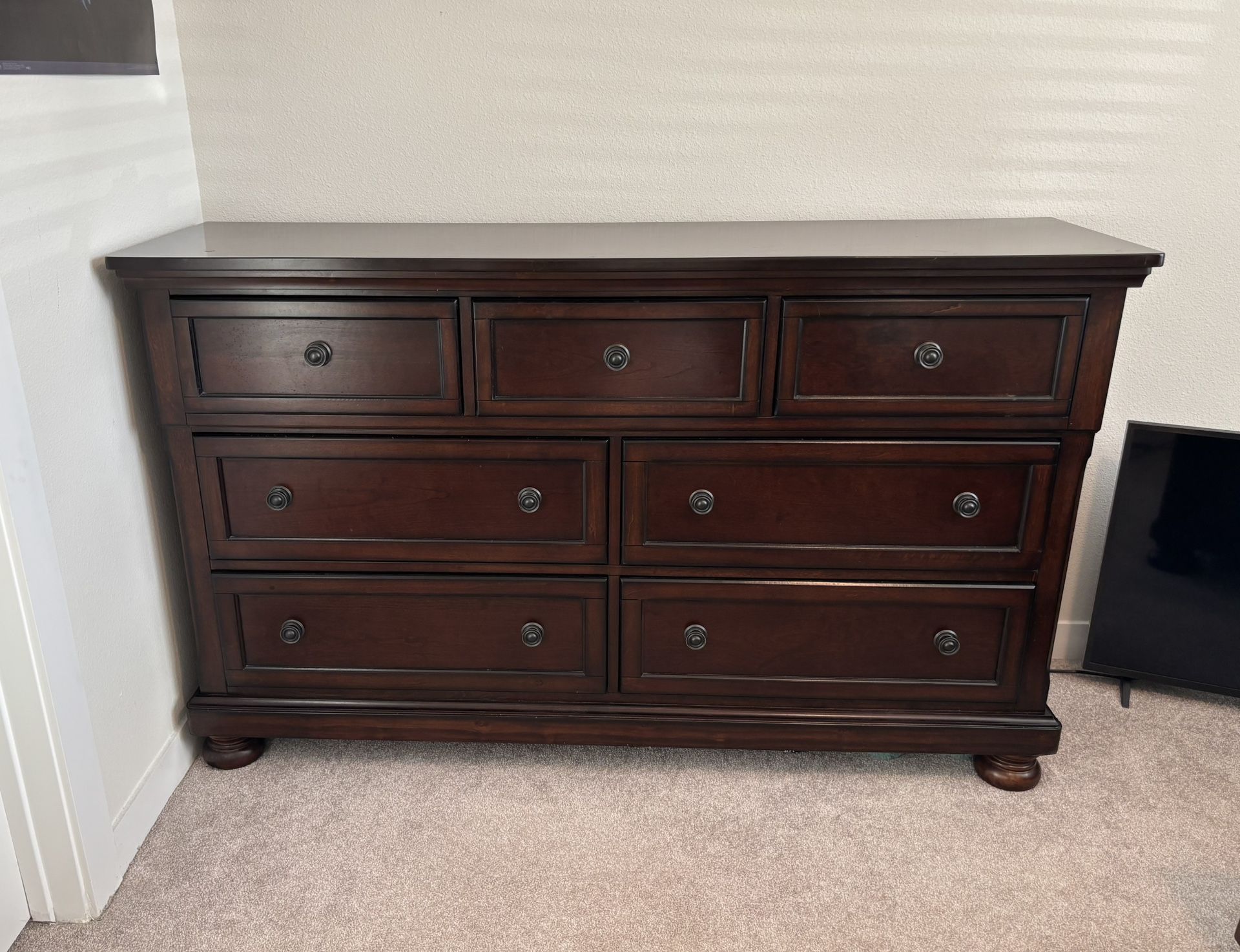 Wooden, Rustic-brown, Queen Bedroom Set
