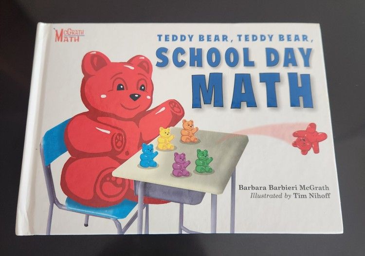 McGrath MATH TEDDY BEAR, TEDDY BEAR, SCHOOL DAY MATH BOOK!