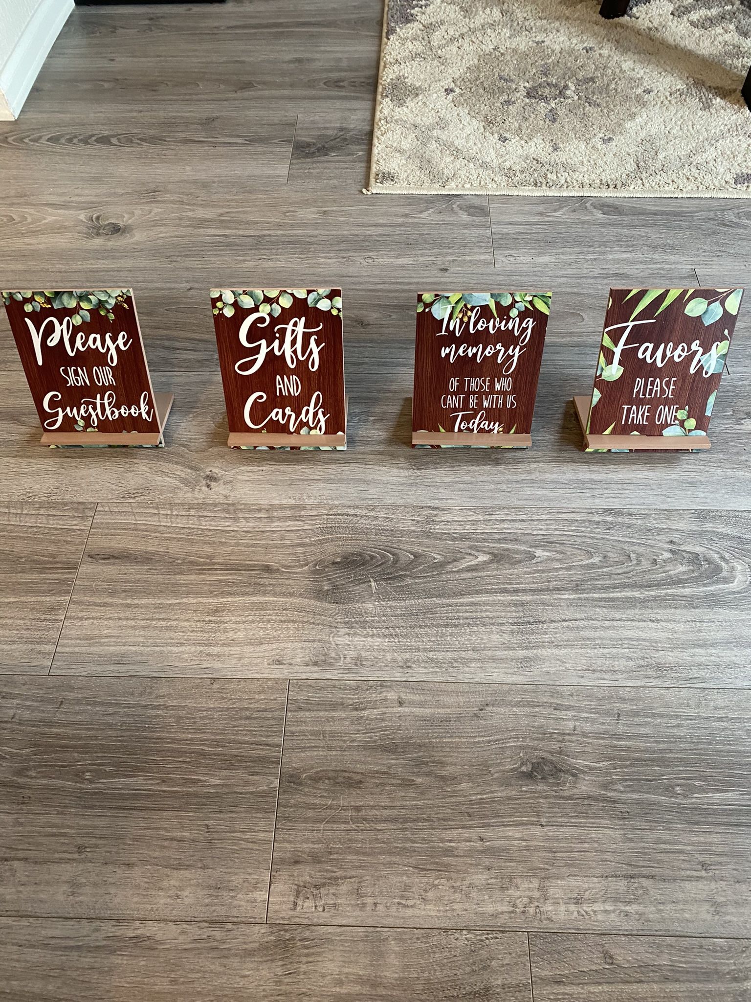 Wedding Table Signs 