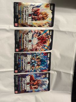 Dragon Ball super card game Fusion World Dual Evolution FB09 lot of 4