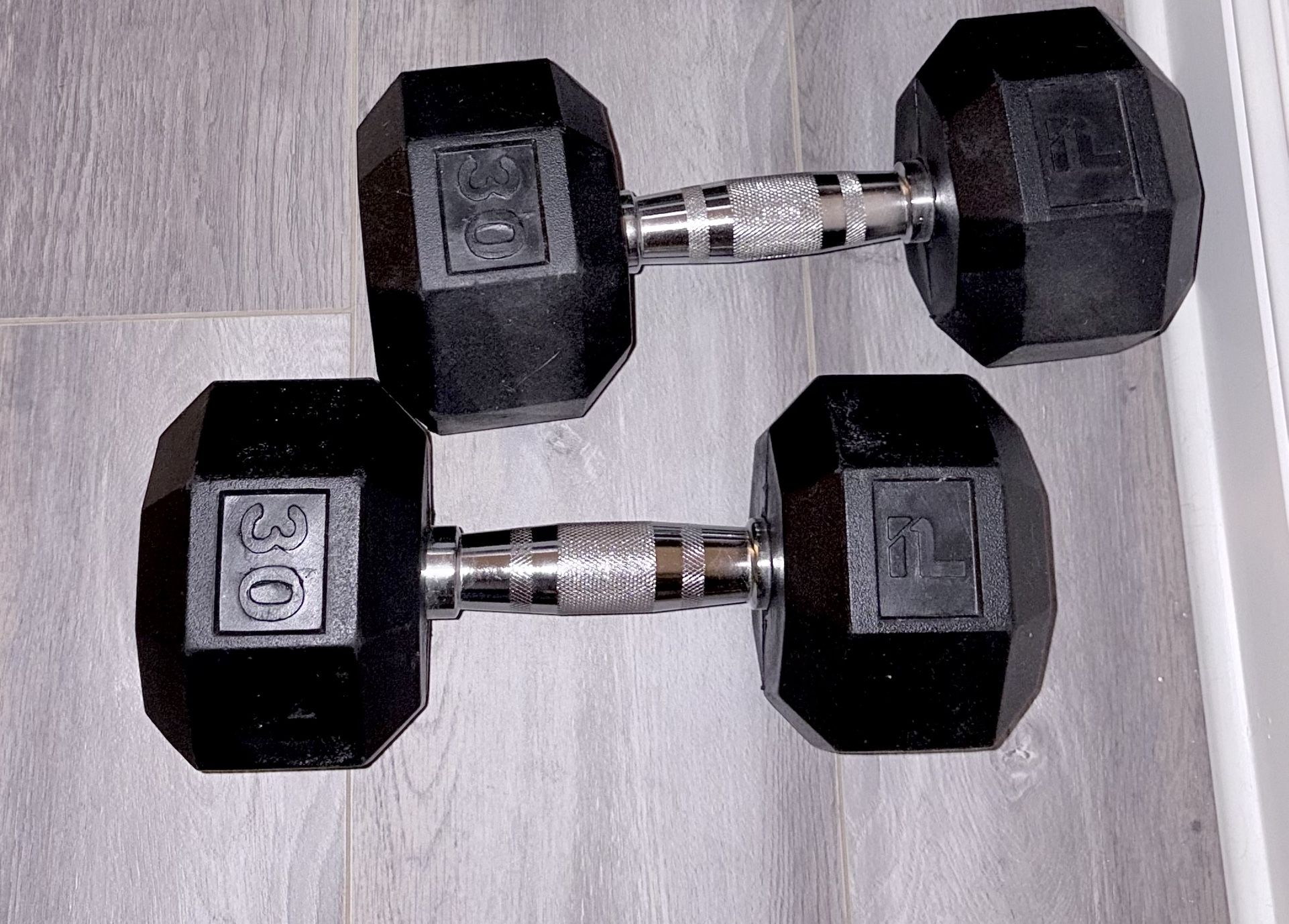 Set of 2x 30 lbs Dumbbells