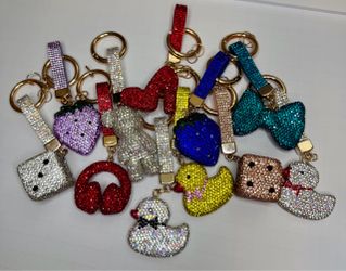 Rhinestone Bling Keychain / Bag Charm