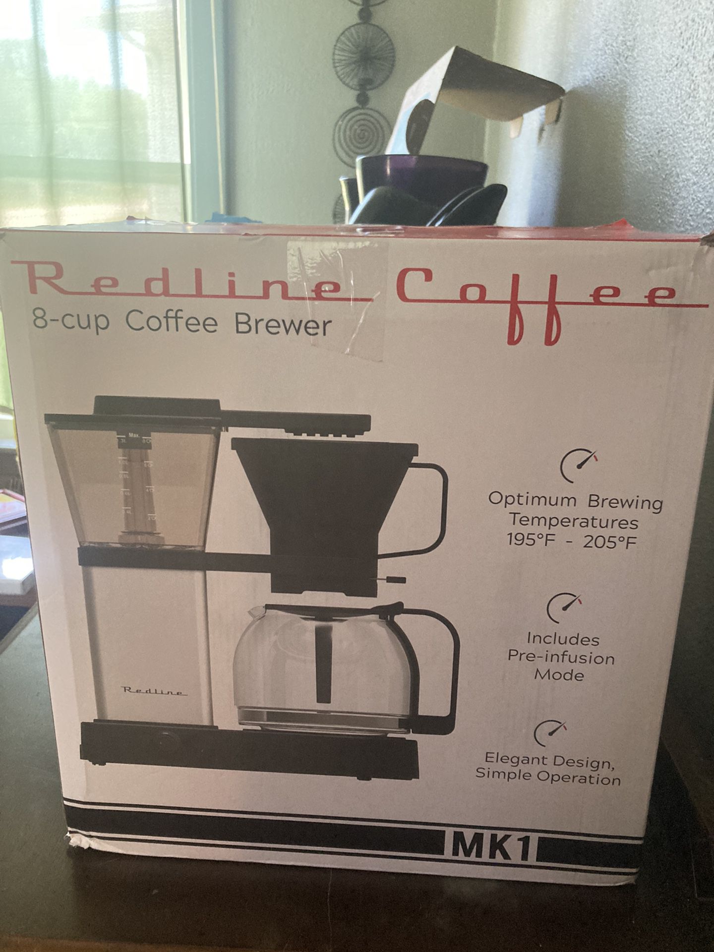 Redline MK1 Coffee Brewer (195-205 Optimum Brew Temperature, Pre-Infusion  Mode Included). 