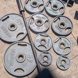 Rack+ Plates+ Barbell 
