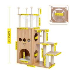 Cat condo scratch post