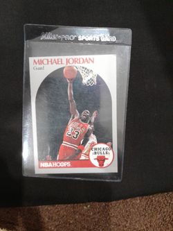 Michael Jordan 1990 Nba Hoops Card