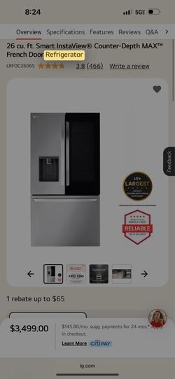LG Refrigerator OBO