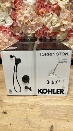 Kohler bath shower set matte black