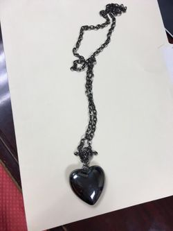 Long Hanging Heart Necklace