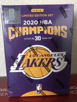 2019-20 Panini Lakers Champions Team Blaster Box
