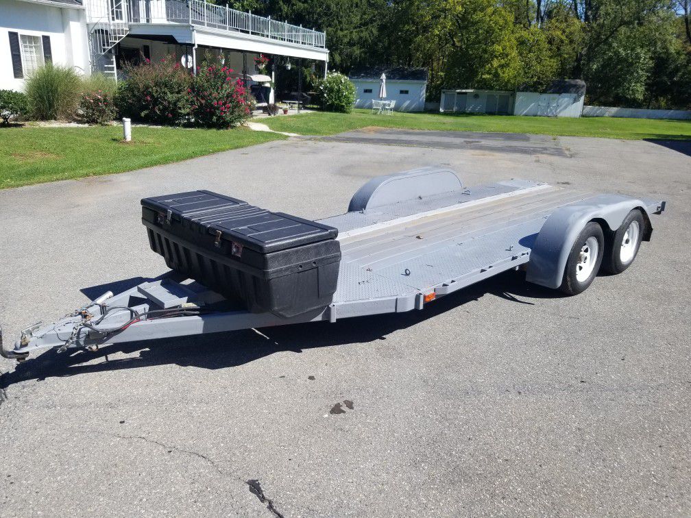 16x6 flatbed/car hauler trailer