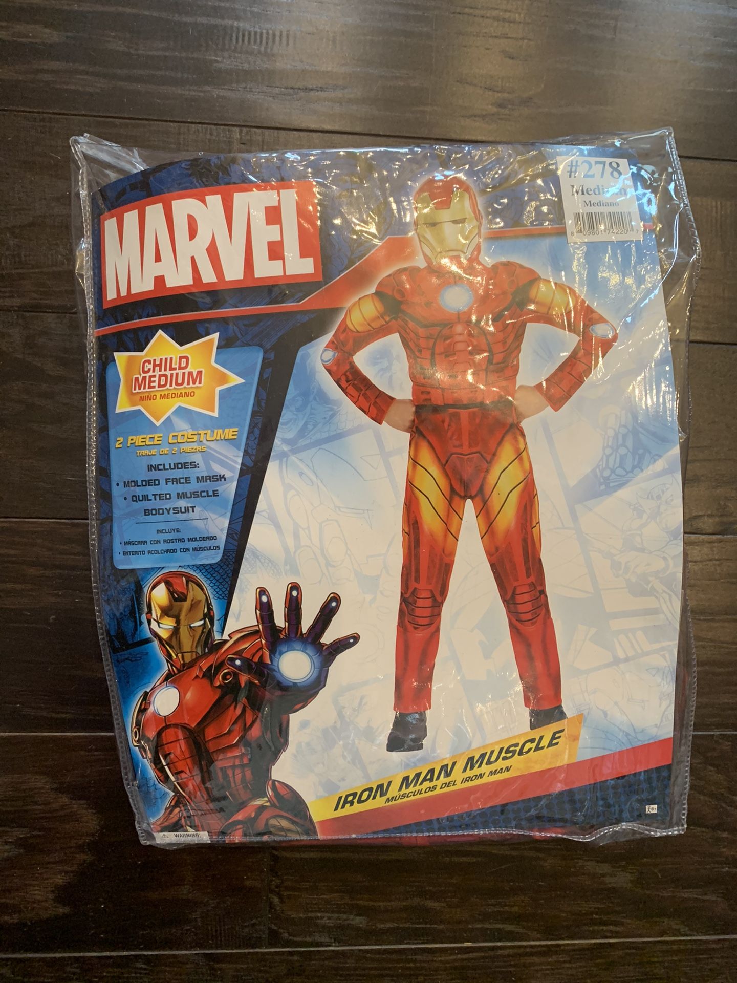 Iron Man costume (size M, for about 5-7 year old)