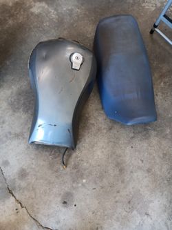 Motorcycle Gas Tank And Seat Tank Is Sold