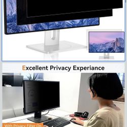 Pack] 24 Inch Computer Privacy Screen for 16:10 Aspect Ratio Widescreen Monitor, Eye Protection Anti Glare Blue Light Computer Monitor Privacy Filter,