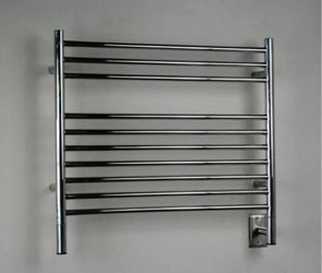 Amba Jeeves Model K Straight Stainless Steel Towel Warmer.
