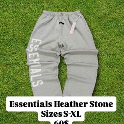 Essentials Heather Stone Sweatpants