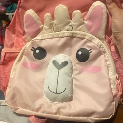 Firefly! Outdoor Gear Izzie the Llama Kid's Backpack - Pink & Cream, Unisex (15 Liter)